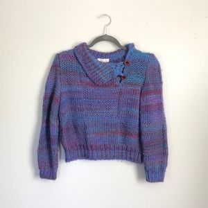 Purple Hand Knit Sweater